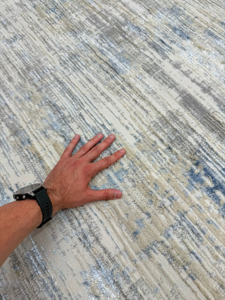 Изображение товара Ковер Radjab Carpet Амальфи Прямоугольник A3580A / 13622 (1.6x3, Ivory/L.Bule)