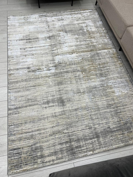 Изображение товара Коврик Radjab Carpet Амальфи Прямоугольник A3580A / 13626 (0.8x1.5, L.Grey/Antrasit)