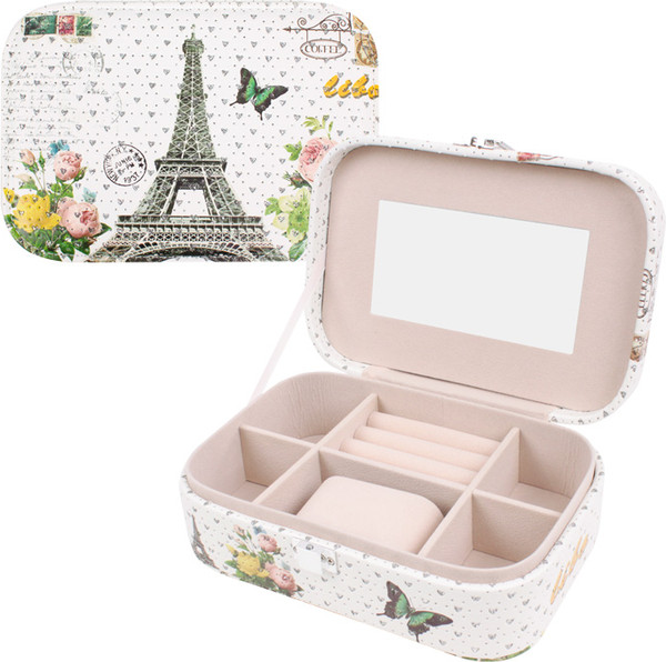 Изображение товара Шкатулка Darvish Эйфелева башня coffeee с зеркалом / DV-H-1772-4