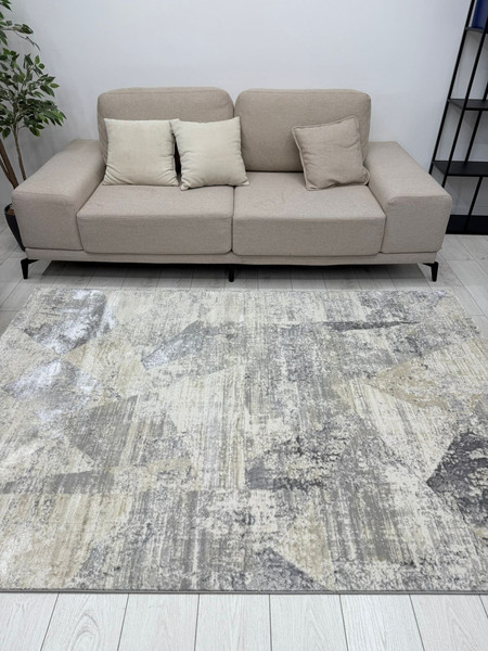 Изображение товара Ковер Radjab Carpet Амальфи Прямоугольник A3973A / 13637 (2x2.9, Ivory/Antrasit)