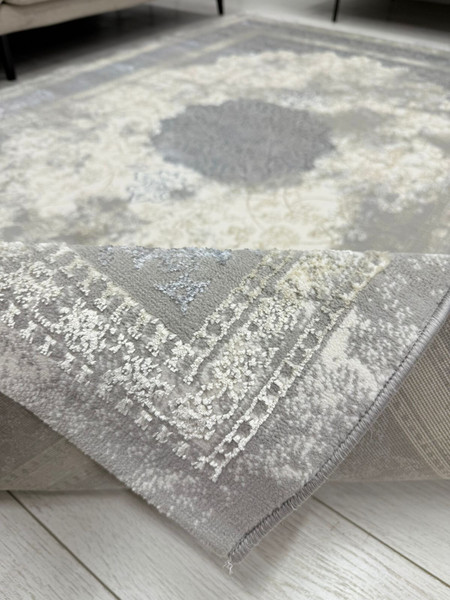 Изображение товара Ковер Radjab Carpet Амальфи Прямоугольник A5000A / 13657 (1.6x3, Cream/L.Grey)