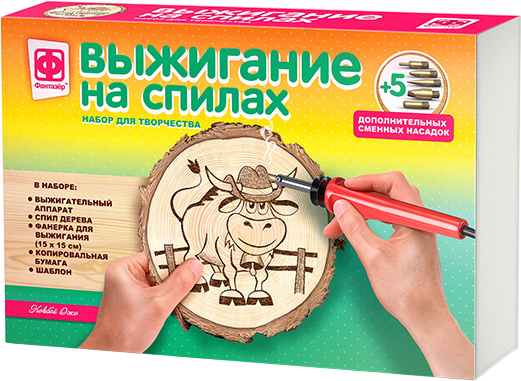 Изображение товара Набор для выжигания Фантазер На спилах. Ковбой Джо / 371103