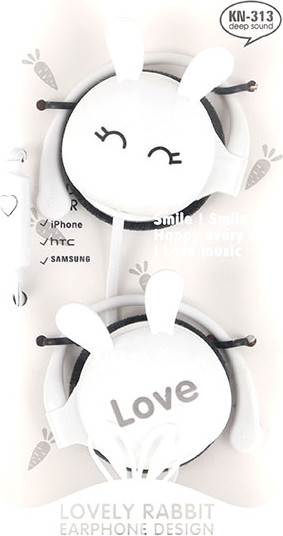 Изображение товара Наушники детские Darvish Зайки / DV-H-1415-3 (белый)