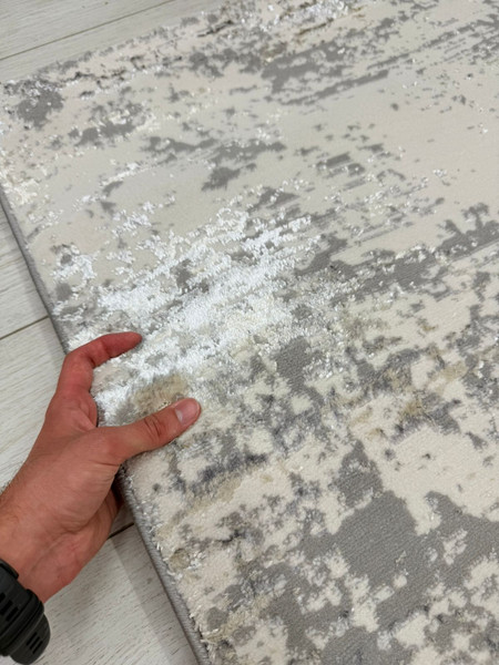 Изображение товара Ковер Radjab Carpet Амальфи Прямоугольник A5712A / 13678 (1.6x3, Cream/L.Grey)