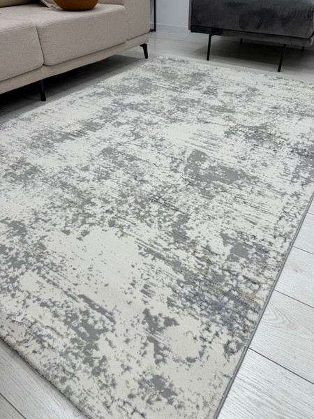 Изображение товара Ковер Radjab Carpet Амальфи Прямоугольник A5712A / 13678 (1.6x3, Cream/L.Grey)