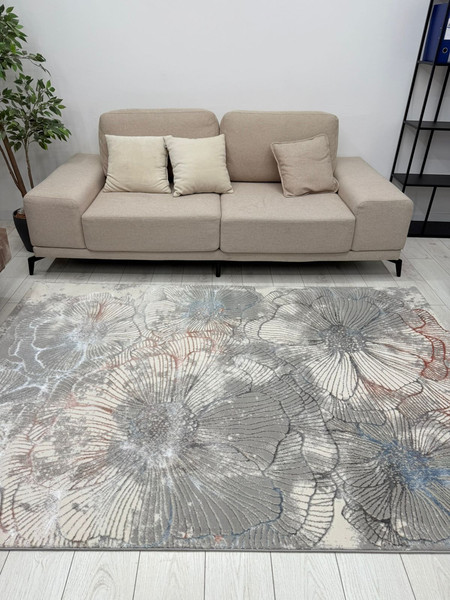 Изображение товара Ковер Radjab Carpet Амальфи Прямоугольник A5777A / 13688 (3x4, Cream/L.Grey)