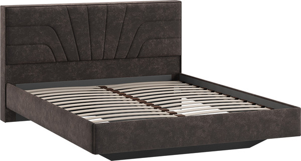 Изображение товара Двуспальная кровать ТриЯ Пандора 160x200 Тип 1 (велюр Brut Chocolate 17)