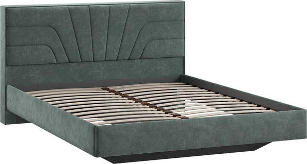 Изображение товара Двуспальная кровать ТриЯ Пандора 160x200 Тип 1 (велюр Brut Forest 09)