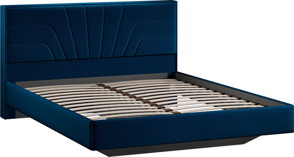 Изображение товара Двуспальная кровать ТриЯ Пандора 160x200 Тип 1  (велюр Confetti Blue)