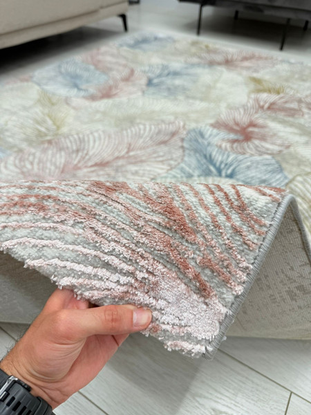 Изображение товара Ковер Radjab Carpet Амальфи Прямоугольник A4341A / 13643 (1.6x3, Pink/White)