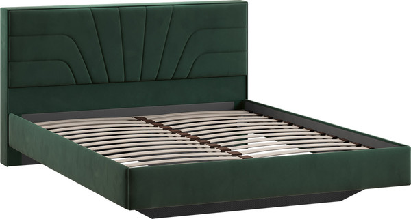 Изображение товара Двуспальная кровать ТриЯ Пандора 160x200 Тип 1  (велюр Confetti Deep forest)