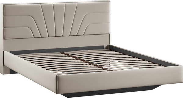 Изображение товара Двуспальная кровать ТриЯ Пандора 160x200 Тип 1  (велюр Confetti Smoke)