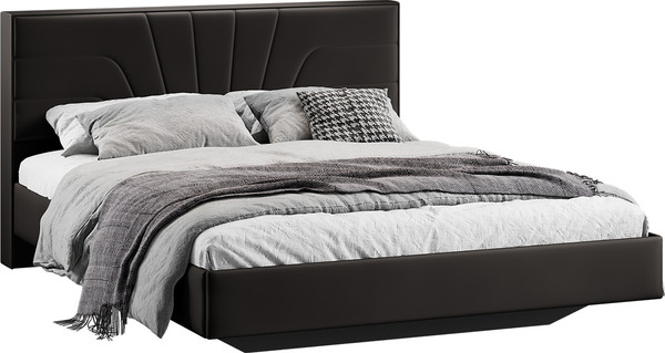 Изображение товара Двуспальная кровать ТриЯ Пандора 160x200 Тип 1  (велюр Confetti Stone)