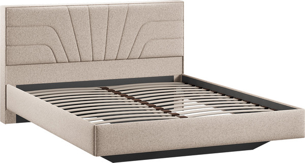 Изображение товара Двуспальная кровать ТриЯ Пандора 160x200 тип 1 (микровелюр Jercy Cream)