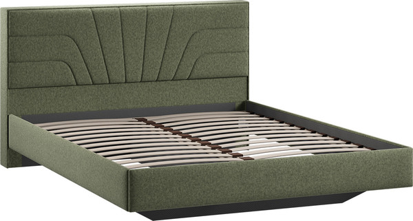 Изображение товара Двуспальная кровать ТриЯ Пандора 160x200 Тип 1  (микровелюр Jercy Deep Green)
