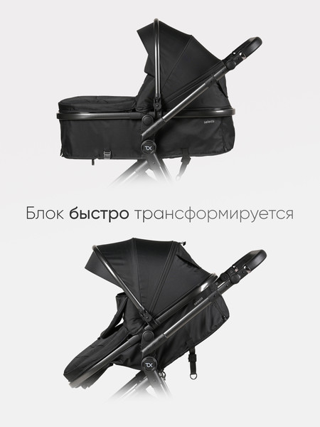 Изображение товара Детская универсальная коляска Tomix Selesta / SLTTRP-7 (черный)