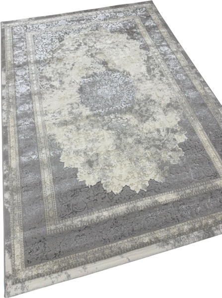 Изображение товара Коврик Radjab Carpet Амальфи Прямоугольник A5000A / 13647 (0.8x1.5, Cream/Antrasit)