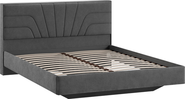 Изображение товара Двуспальная кровать ТриЯ Пандора 160x200 Тип 1 (микрошенилл Relax Graphite)