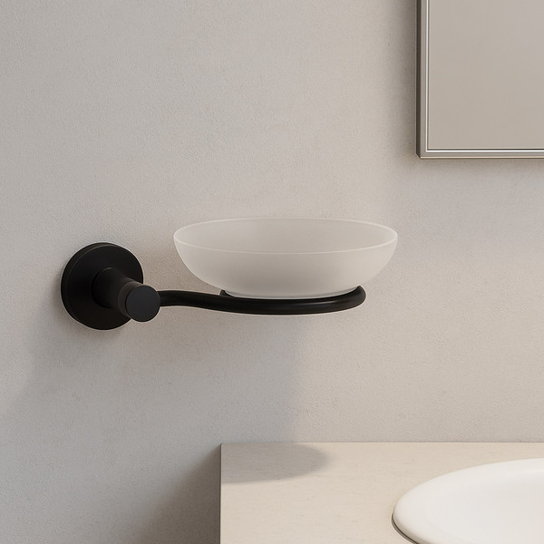 Изображение товара Набор аксессуаров для ванной Lauter 21TS20116 + 21TS20114 (Matt Black, 2 предмета)