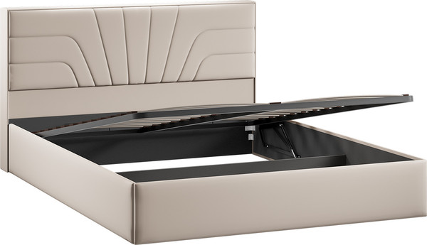 Изображение товара Двуспальная кровать ТриЯ Пандора с ПМ 160x200 Тип 1  (велюр Confetti Cream)