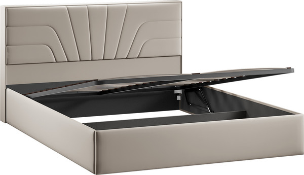 Изображение товара Двуспальная кровать ТриЯ Пандора с ПМ 160x200 Тип 1  (велюр Confetti Smoke)