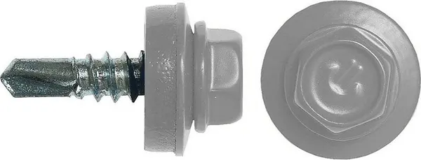 Изображение товара Саморез Admiral Кровельный 4.8x29 RAL 7004 Серый (250шт, шоубокс)