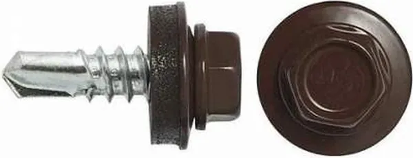 Изображение товара Саморез Admiral Кровельный 4.8x29 RAL 8019 Шоколад (250шт, шоубокс)