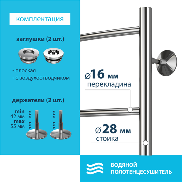 Изображение товара Полотенцесушитель водяной Stelmix Дуга ВПС П4 400х600