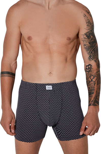 Изображение товара Трусы мужские Mark Formelle 411143 (р.90-100, узор на темно-сером)