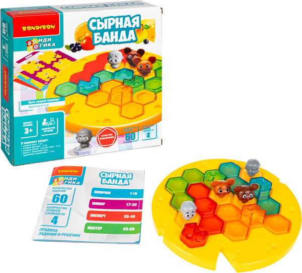 Изображение товара Игра-головоломка Bondibon БондиЛогика Сырная Банда / ВВ6555