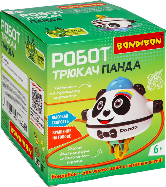 Изображение товара Развивающий игровой набор Bondibon Робот-Трюкач Панда ВВ6620