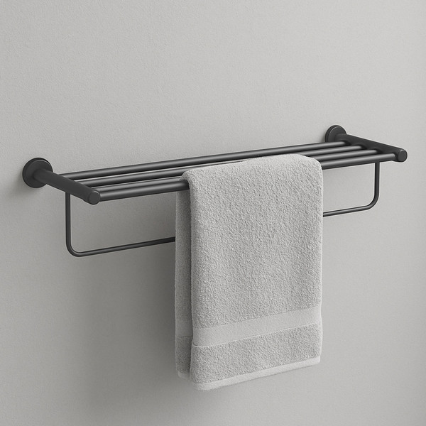 Изображение товара Набор аксессуаров для ванной Lauter 21TS20116 + 21T2010 + 21TS2012 (Matt Black, 3 предмета)