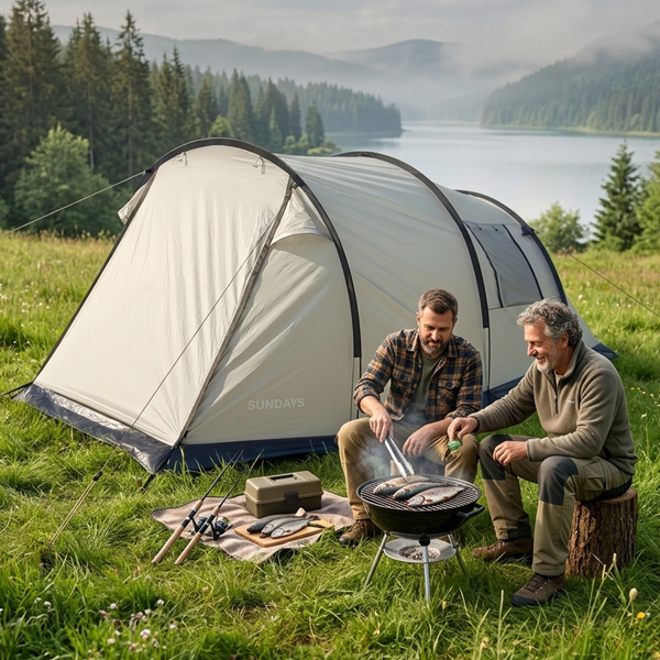 Изображение товара Палатка Sundays ZC-TT013 (светло-серый/черный)