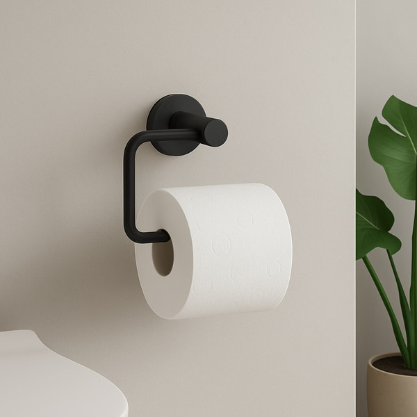 Изображение товара Набор аксессуаров для ванной и туалета Lauter 21TS20116 + 21TS2018 + 21TS20112 (Matt Black, 3 предмета)