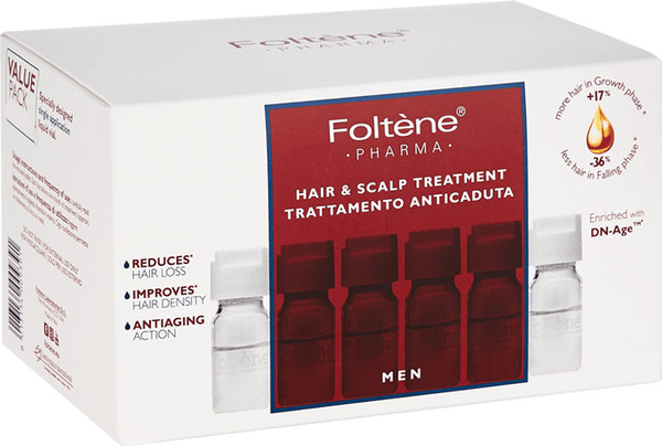 Изображение товара Ампулы для волос Foltene Pharma Против выпадения волос для мужчин (12 флакона)