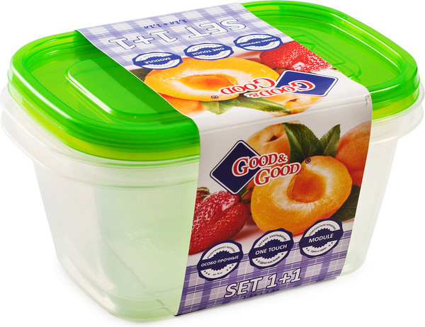 Изображение товара Набор контейнеров Good&Good SREC 3-2 (зеленый)