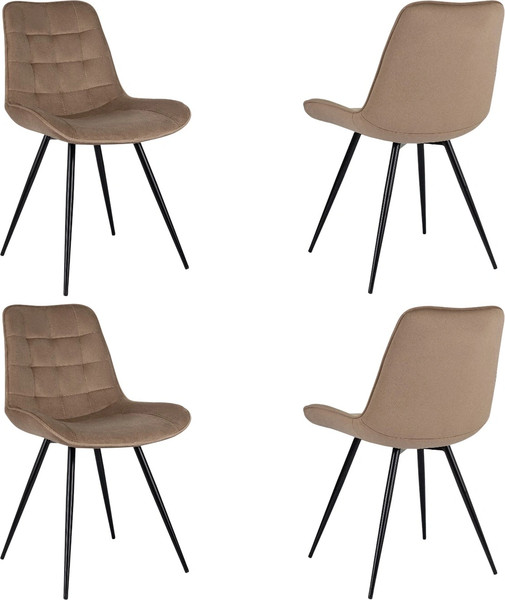 Изображение товара Набор стульев Бюрократ CH-K2 (4шт, светло-коричневый/Holland 65)