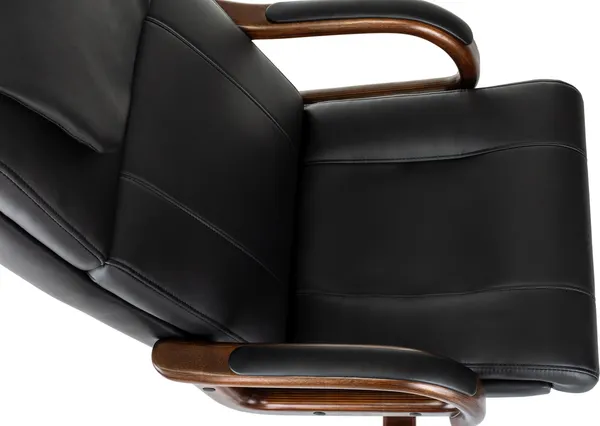 Изображение товара Кресло офисное Бюрократ T-9933 Walnut (черный экокожа/металл/дерево)