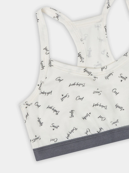 Изображение товара Бюстье для девочек Mark Formelle 517707 (р.158-80, слова на светло-молочном)