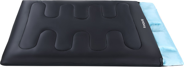 Изображение товара Спальный мешок Sundays ZC-SB017 с двумя подушками (черный/синий)