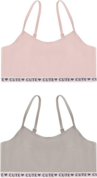 Изображение товара Комплект бюстье для девочек Mark Formelle 517718-2 (р.140-68, нежно-розовый/пепельный)