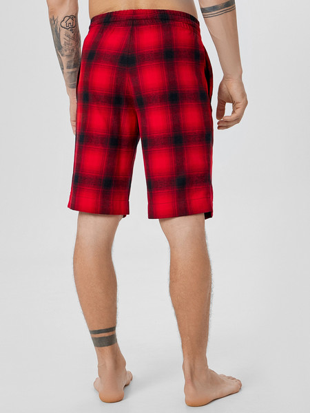 Изображение товара Шорты домашние Mark Formelle 531024 (р.102-182, красная клетка на черном)