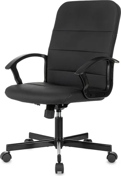 Изображение товара Кресло офисное Бюрократ Triest (черный экокожа)