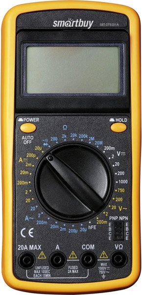 Изображение товара Мультиметр цифровой SmartBuy SBT-DT9201A