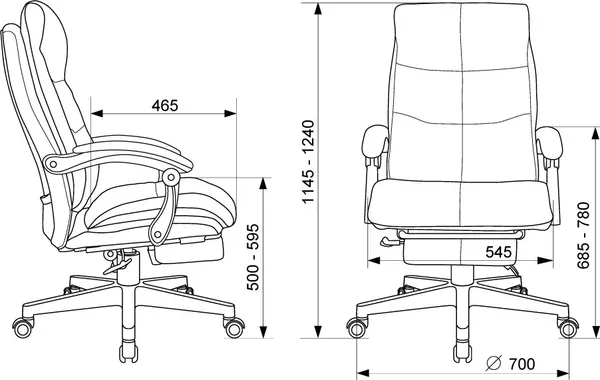 Изображение товара Кресло офисное Бюрократ CH-824MSG-BF (черный)