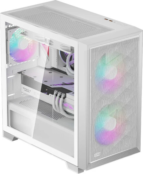 Изображение товара Корпус для компьютера PCCooler C3D310 WH ARGB / C3D310-WHP2-GL (без БП)