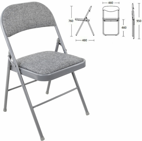 Изображение товара Стул складной Brabix CF-003 / 532890 (серый)