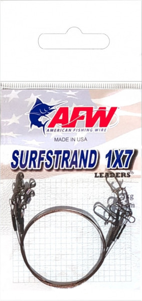 Изображение товара Набор поводков рыболовных AFW 1x7 9кг 25см (5шт)