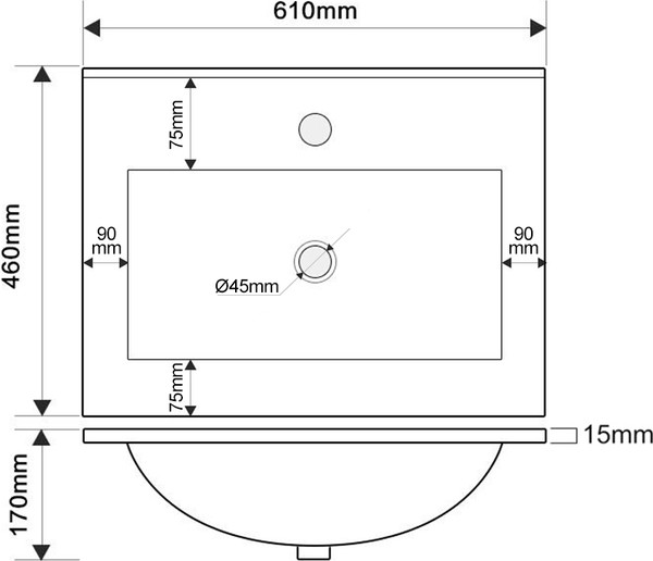 Изображение товара Тумба с умывальником ЗОВ Кито K60TS0MFLPM-OL60
