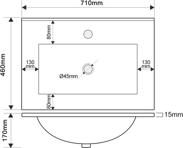 Изображение товара Тумба с умывальником ЗОВ Кито K70TS0MFLPM-OL70